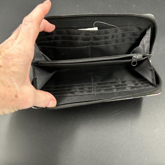 Sugar Skull Zip Around Wallet Faux Leather - Picture 6 of 11